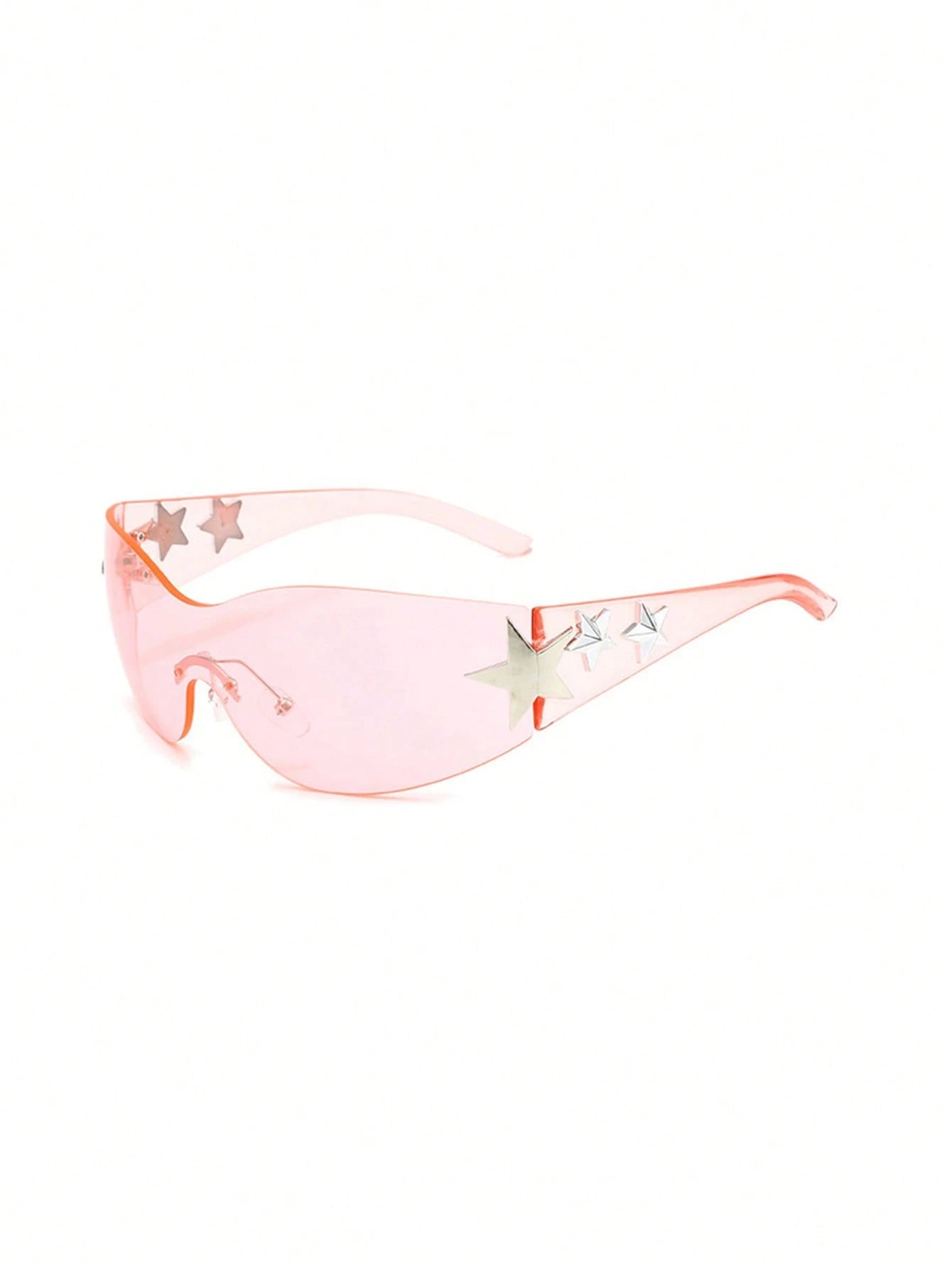 1Pc Women'S Rimless Star-Shaped Decor Y2K Fashion Eyeglasses for Daily Use Y2Kfest Musicfest for Summer Beach Vacation,Outdoor,Travel