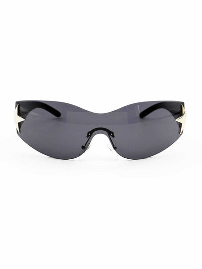 1Pc Women'S Rimless Star-Shaped Decor Y2K Fashion Eyeglasses for Daily Use Y2Kfest Musicfest for Summer Beach Vacation,Outdoor,Travel