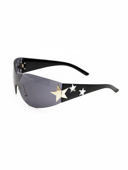 1Pc Women'S Rimless Star-Shaped Decor Y2K Fashion Eyeglasses for Daily Use Y2Kfest Musicfest for Summer Beach Vacation,Outdoor,Travel